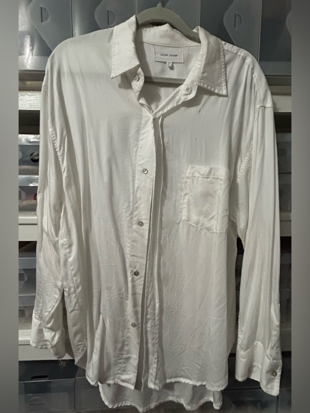 Dear John Classic White Women’s Button-Down Shirt